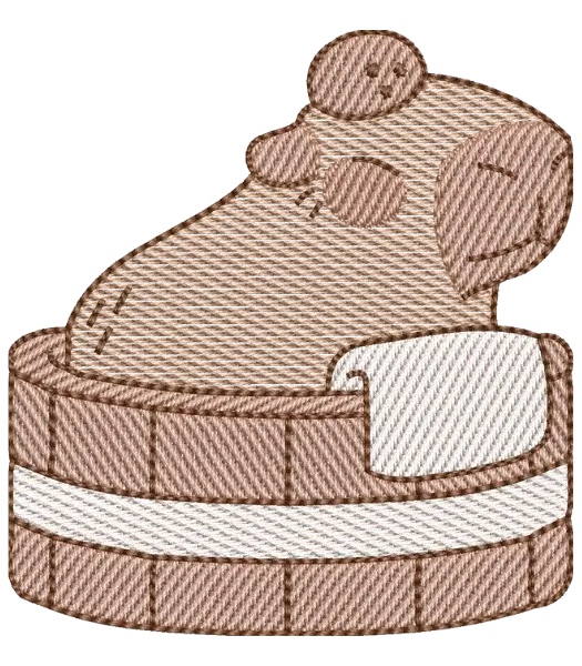 Matriz de Bordado Capivara no Banho